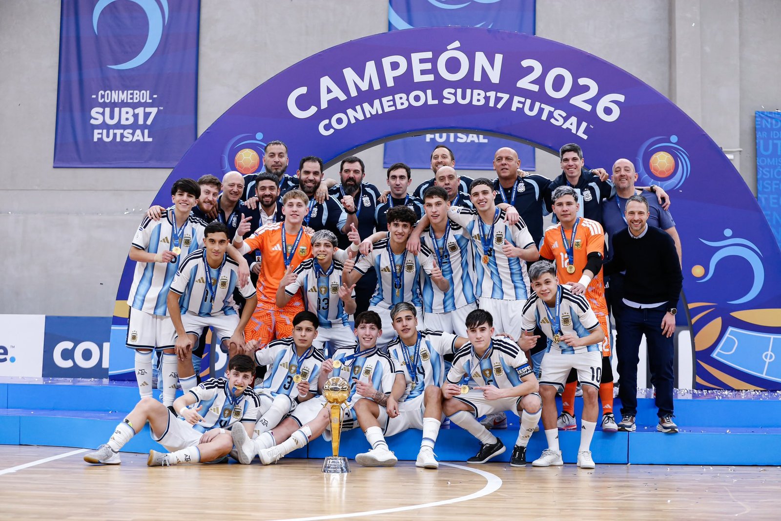 ARGENTINA ES TRICAMPEÓN SUDAMERICANO SUB-17 DE FUTSAL TRAS VENCER A BRASIL
