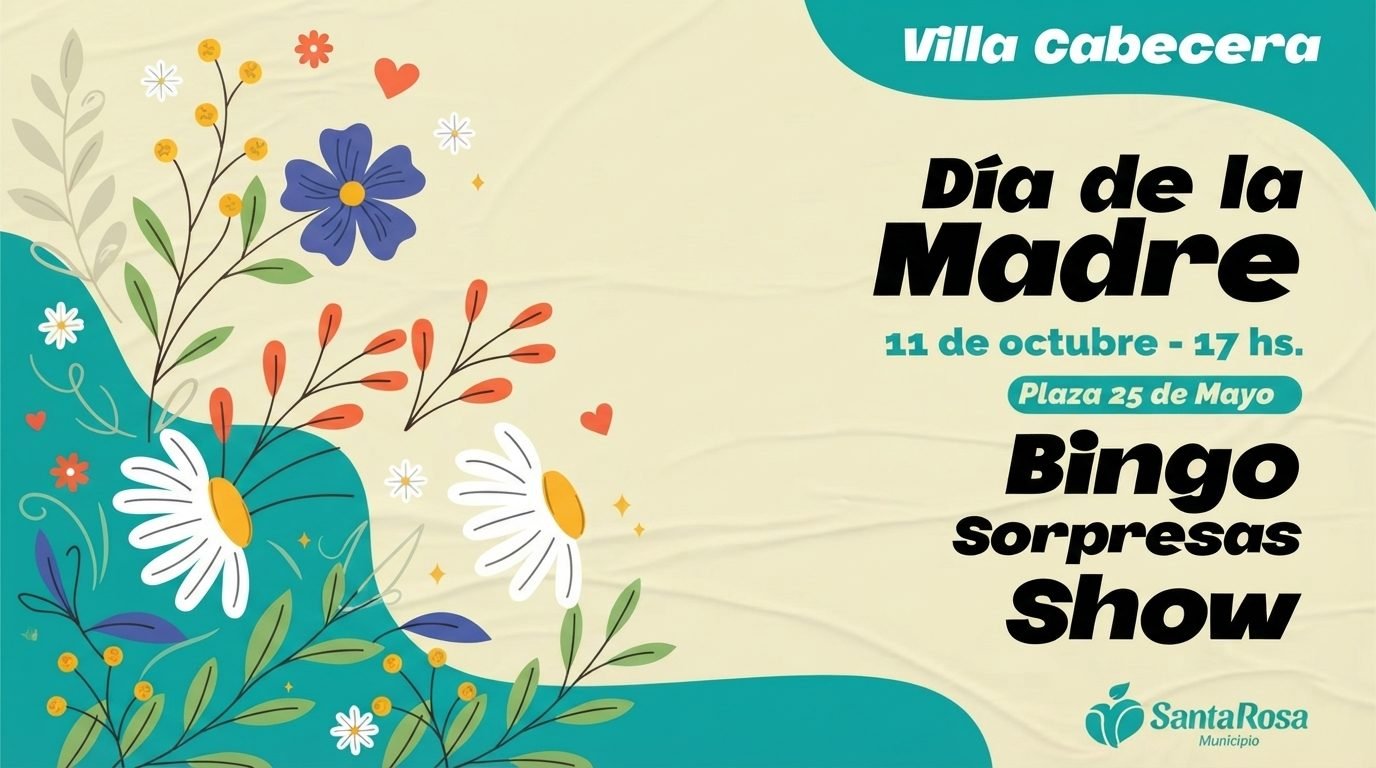 DÍA DE LA MADRE EN SANTA ROSA: EL CALENDARIO COMPLETO DE FESTEJOS GRATUITOS EN LOS DISTRITOS
