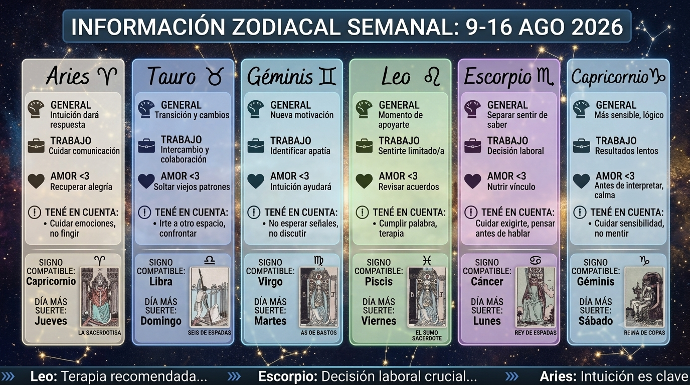 EL HORÓSCOPO DE LA SEMANA: CÓMO LAS ENERGÍAS IMPACTAN EN TU SIGNO