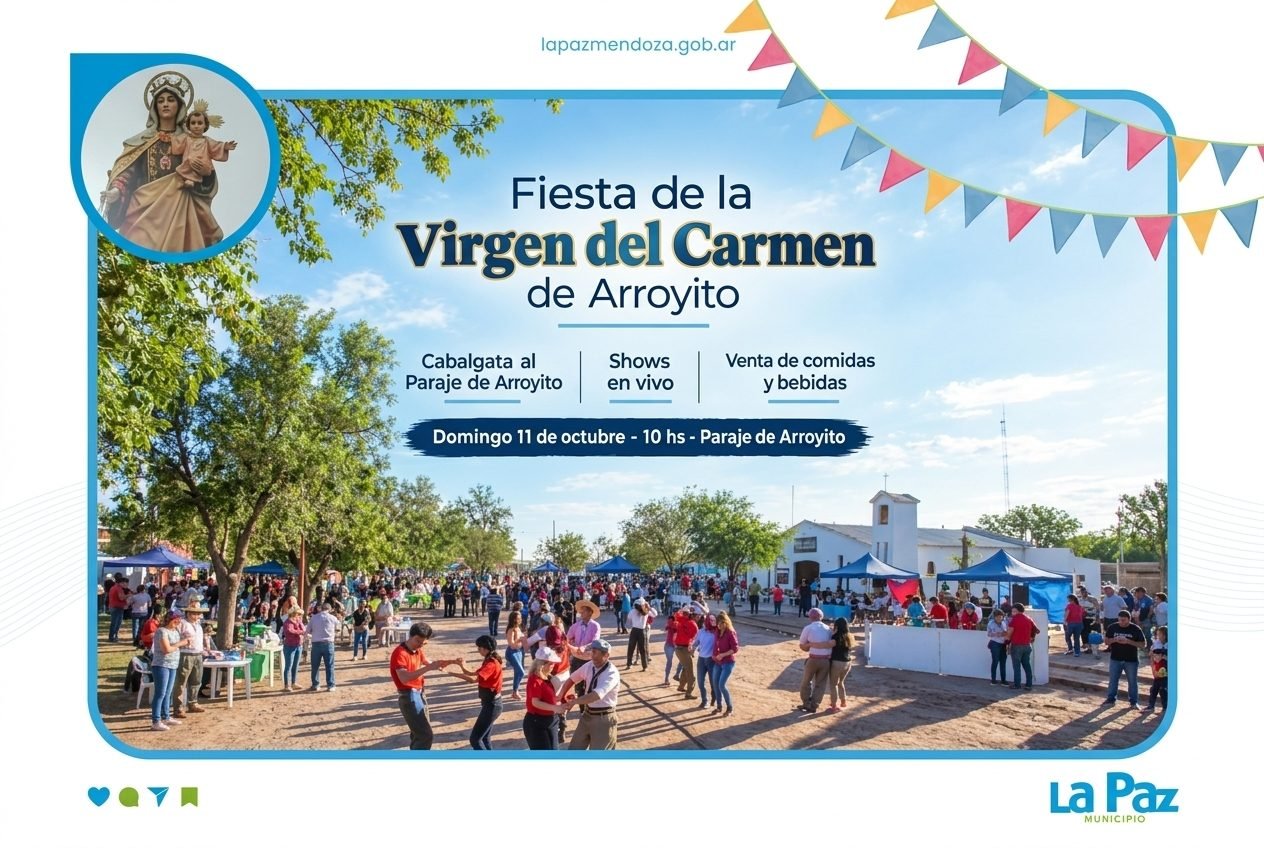 EL PARAJE DE ARROYITO SE VISTE DE FIESTA PARA HONRAR A LA VIRGEN DEL CARMEN