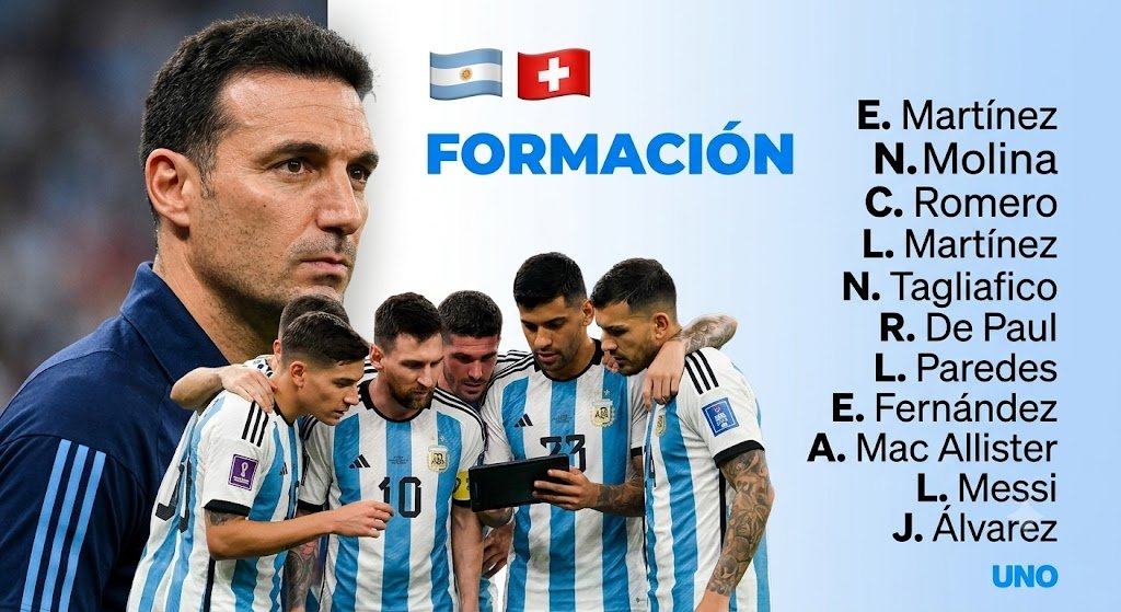 FORMACIÓN CONFIRMADA PARA CUARTOS