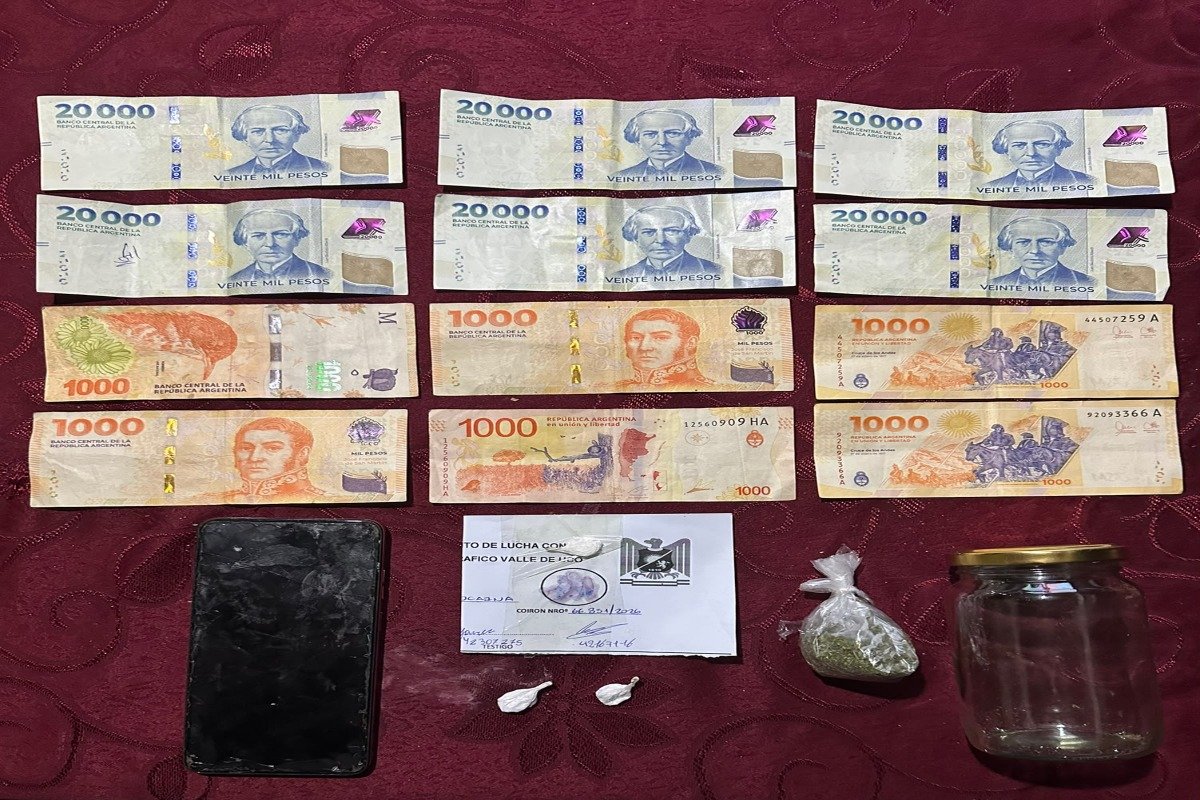 GOLPE AL NARCOMENUDEO EN SAN MARTÍN: SECUESTRARON CASI 1,7 KILOS DE MARIHUANA EN PALMIRA