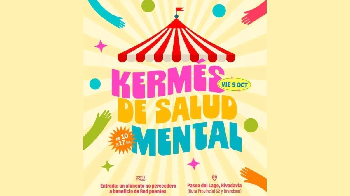 KERMÉS DE SALUD MENTAL EN RIVADAVIA: "NADIE SE SALVA SOLX, NOS CUIDAMOS EN COMUNIDAD"