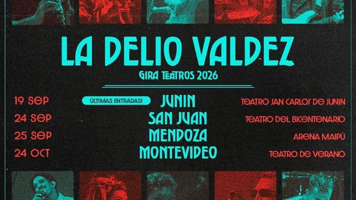 LA DELIO VALDEZ LLEGA A MENDOZA: TOCA EN ARENA MAIPÚ EL 25 DE SEPTIEMBRE