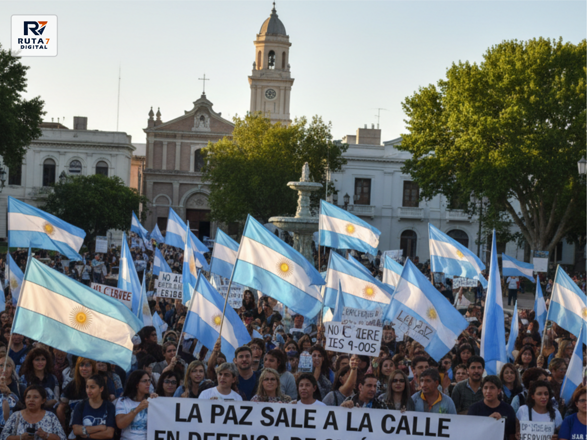 LA PAZ SALE A LA CALLE EN DEFENSA DE SU ÚNICO INSTITUTO DE EDUCACIÓN SUPERIOR