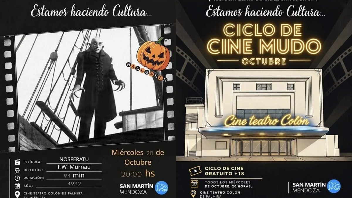 “NOSFERATU” VUELVE AL CINE TEATRO COLÓN DE PALMIRA CON EL CICLO DE CINE MUDO