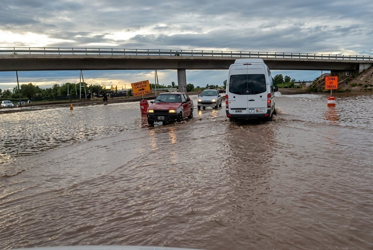 NUEVE HORAS DE LLUVIA Y GRANIZO EN LA ZONA ESTE: SAN MARTÍN, EL MÁS AFECTADO, CON 21 VIVIENDAS ANEGADAS