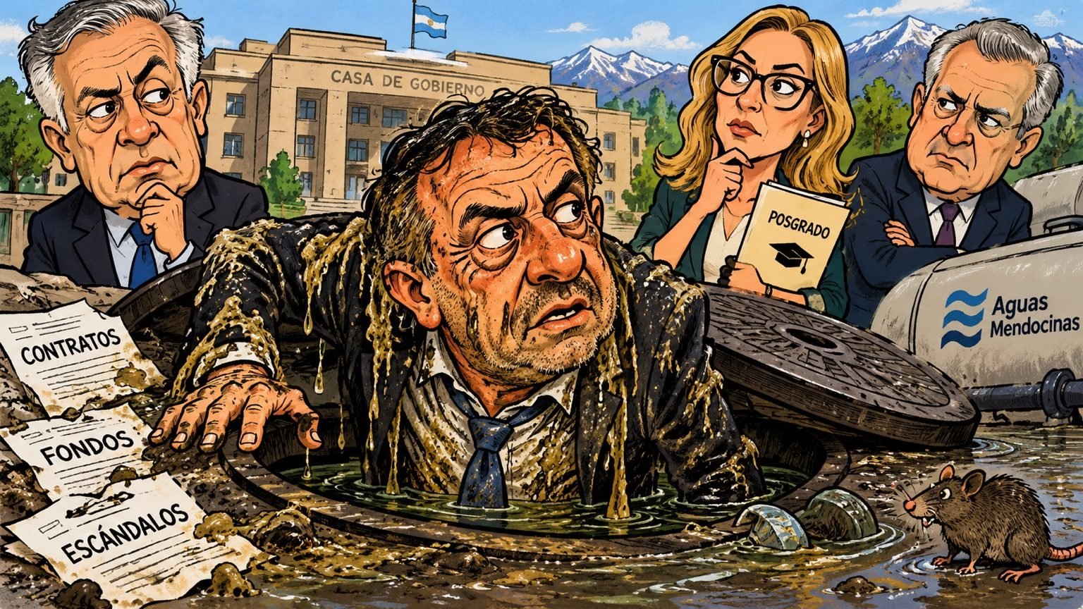 RENUNCIAS, ESCÁNDALOS Y CLOACAS: TRES FRENTES QUE COMPLICAN A CORNEJO Y A CAMBIA MENDOZA