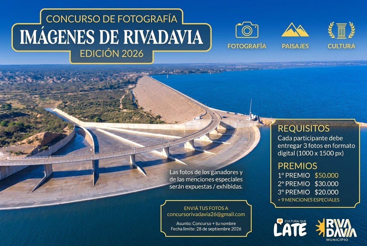 RIVADAVIA LANZA EL CONCURSO "IMÁGENES DE RIVADAVIA 2026"