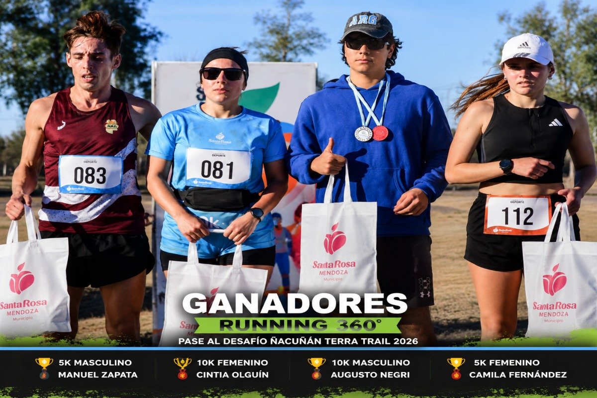 RUNNING 360° YA TIENE A SUS CAMPEONES: CUATRO ATLETAS OBTUVIERON EL PASE AL DESAFÍO ÑACUÑÁN TERRA TRAIL 2026