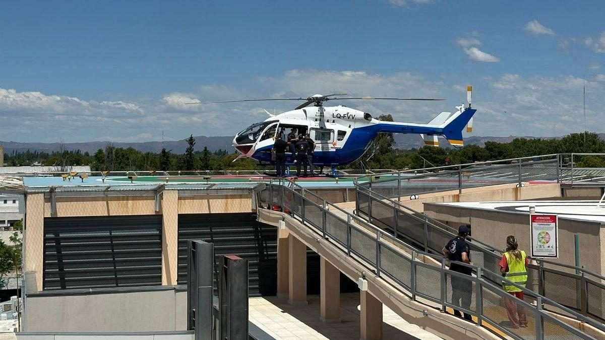 UNA NENA DE 5 AÑOS FUE TRASLADADA DE URGENCIA EN HELICÓPTERO TRAS UN GRAVE ACCIDENTE EN TUPUNGATO