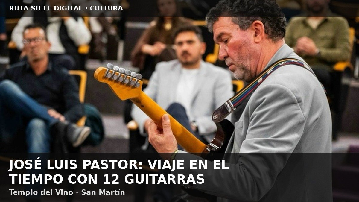 VIAJE EN EL TIEMPO CON 12 GUITARRAS: LA MAGISTRAL PRESENTACIÓN DE JOSÉ LUIS PASTOR EN SAN MARTÍN